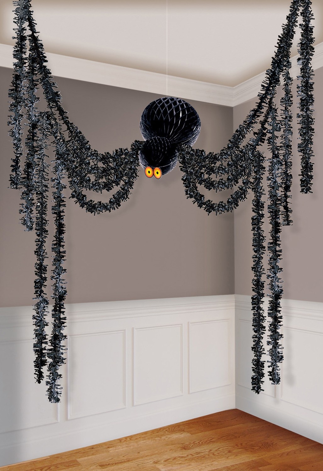Gemuteerde spin hangdecoratie 3.6m halloween