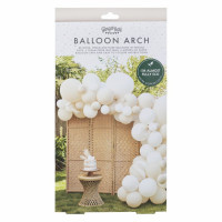 Ballonslinger Wit en Crème 80 stuks