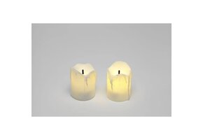 LED Kaarsen Creme