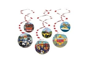 6 Brandweerman Sam plafondhangers