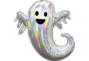 Folieballon Spook holografisch Iriserend 71 cm van Amscan