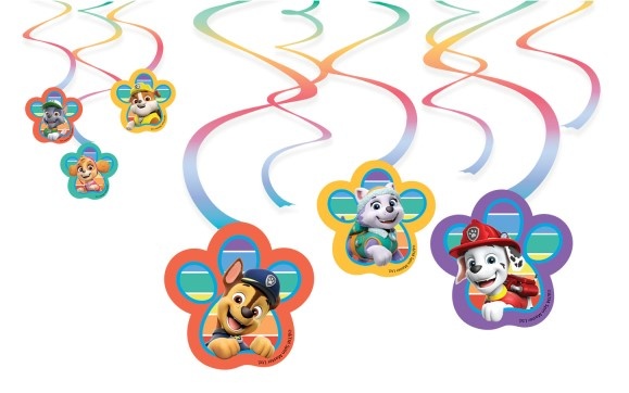 6 Paw Patrol 2022 spiraalhangers