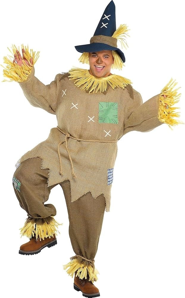 Amscan Heren Halloween Kostuum Scarecrow Bruin Reguliere Maat m/l