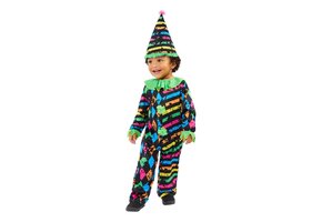 Riethmüller Neon Clown Baby Kostuum Maat 3-5 jaar