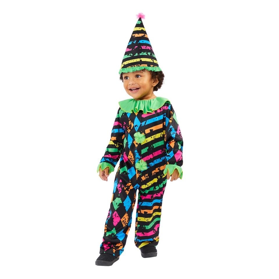 Riethmüller Neon Clown Baby Kostuum Maat 3-5 jaar