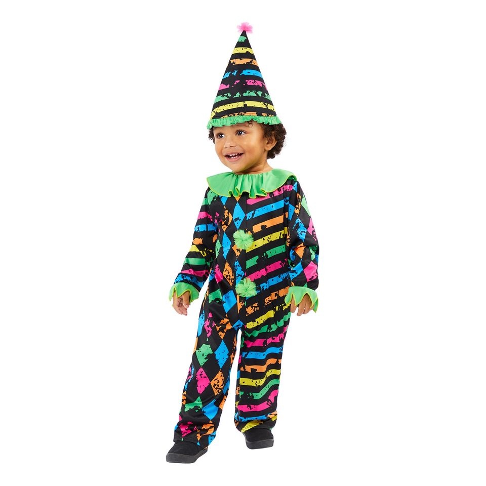 Riethmüller Neon Clown Baby Kostuum Maat 3-5 jaar