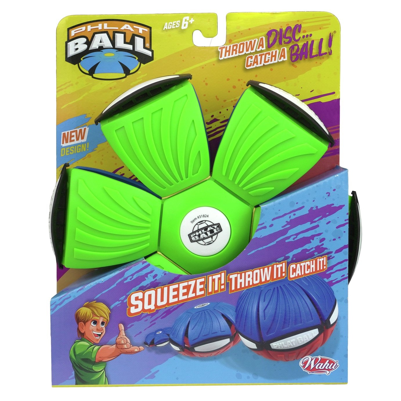 Phlat Ball Duo color - gooi een frisbee en vang een bal - 1 stuk assorti uitgeleverd