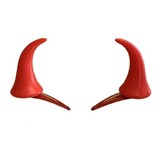 Amscan Clip-on duivelshoorntjes rood