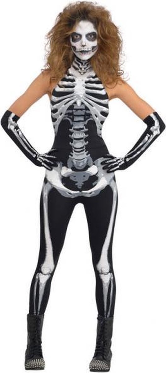Amscan - Dames Kostuum Bone-A-Fied Babe Maat S