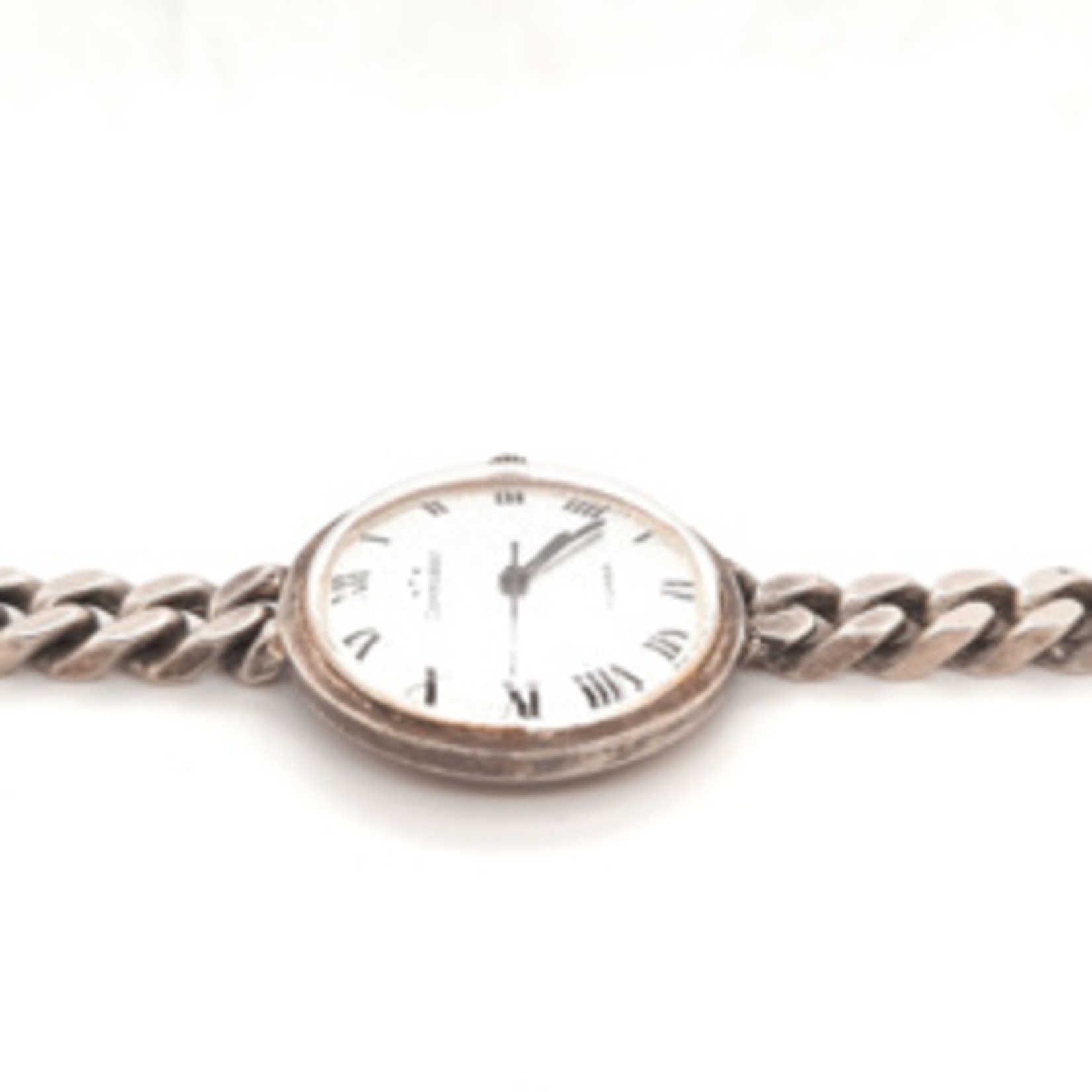 Occasion zilveren Commodoor horloge met schakelband - Juwelier Jansen