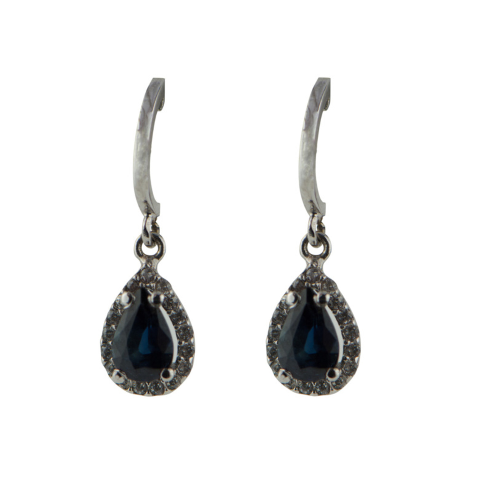 Vintage & Occasion  Cataleya Earrings Diana Dark Blue Sapphire