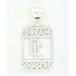 Vintage & Occasion  Zilveren hanger Dream Chasers vol bezet met zirkonia's