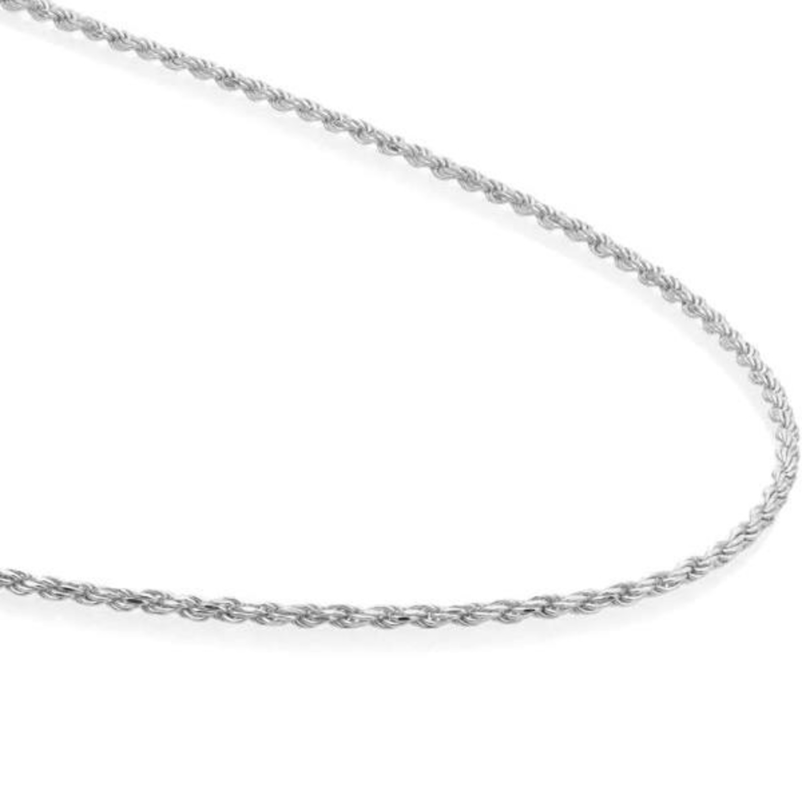 Sparkling Jewels Sparkling Jewels Ketting Rope Chain Silver 50cm