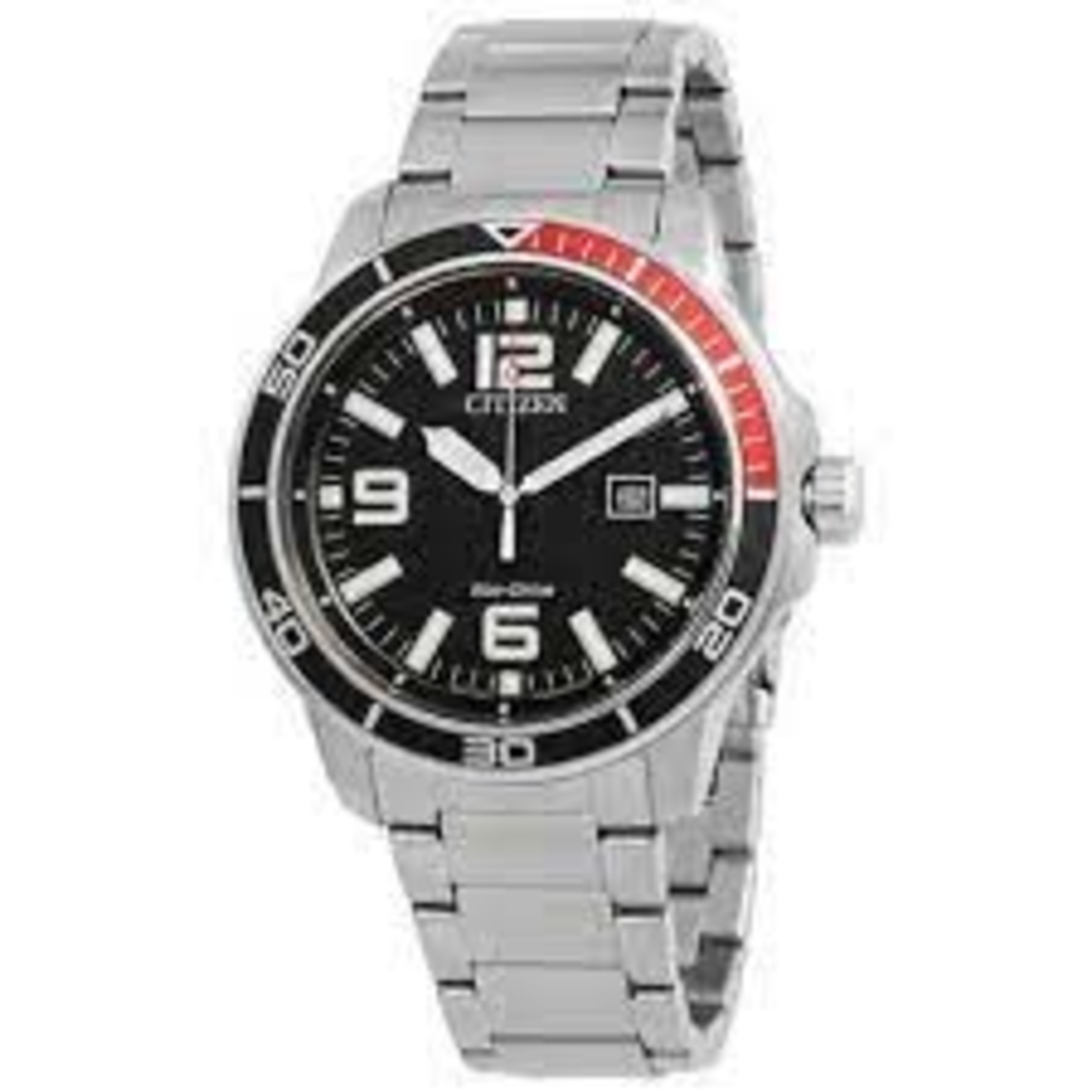Citizen  Citizen Eco-Drive Black Dial Stainless Steel Men's Watch AW1520-51E