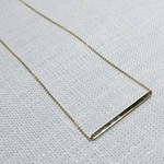 14kt geelgoud collier met staafje