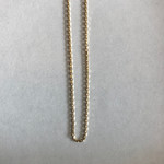 14 karaat goud 14kt geelgoud collier ankerschakel, verstelbaar