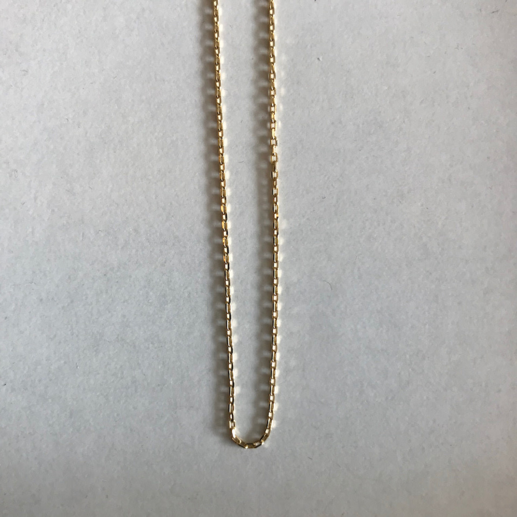 14 karaat geelgoud collier ankerschakel, verstelbaar