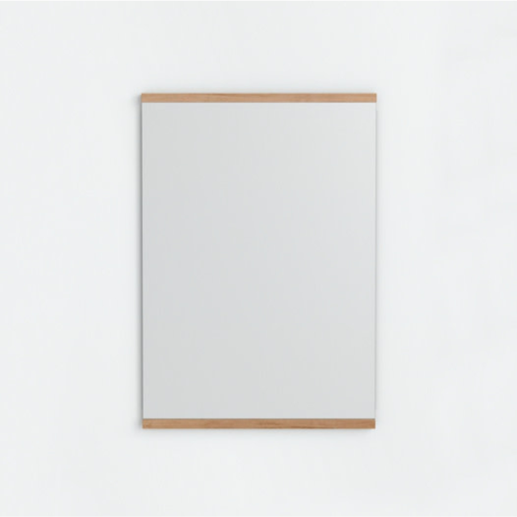 Moebe MOEBE wandspiegel Rectangular eiken of zwart, 50 x 70