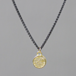 Jéh Jewels Jeh Jewels 14kt hanger 3D rondje met collier zilver oxy