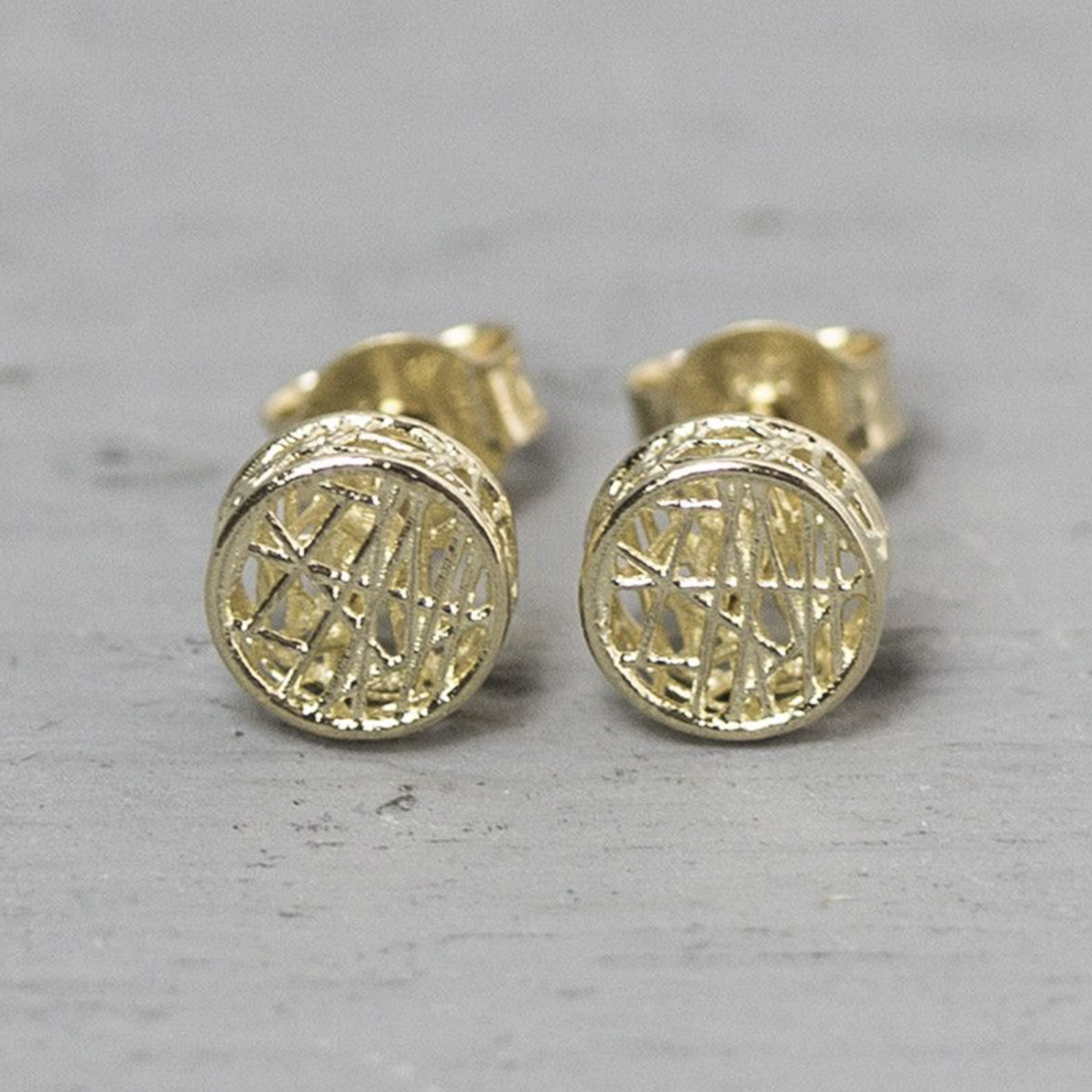 Jéh Jewels Jeh Jewels 14kt geelgoud oorstekers rond 20275