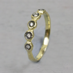 Jéh Jewels Jeh Jewels 14kt ring met vijf diamantjes