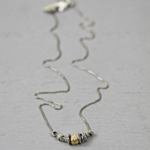 Jéh Jewels Jeh Jewels collier zilver met elementjes zilver en goldfilled