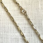 14kt geelgoud collier fantasie staafjes