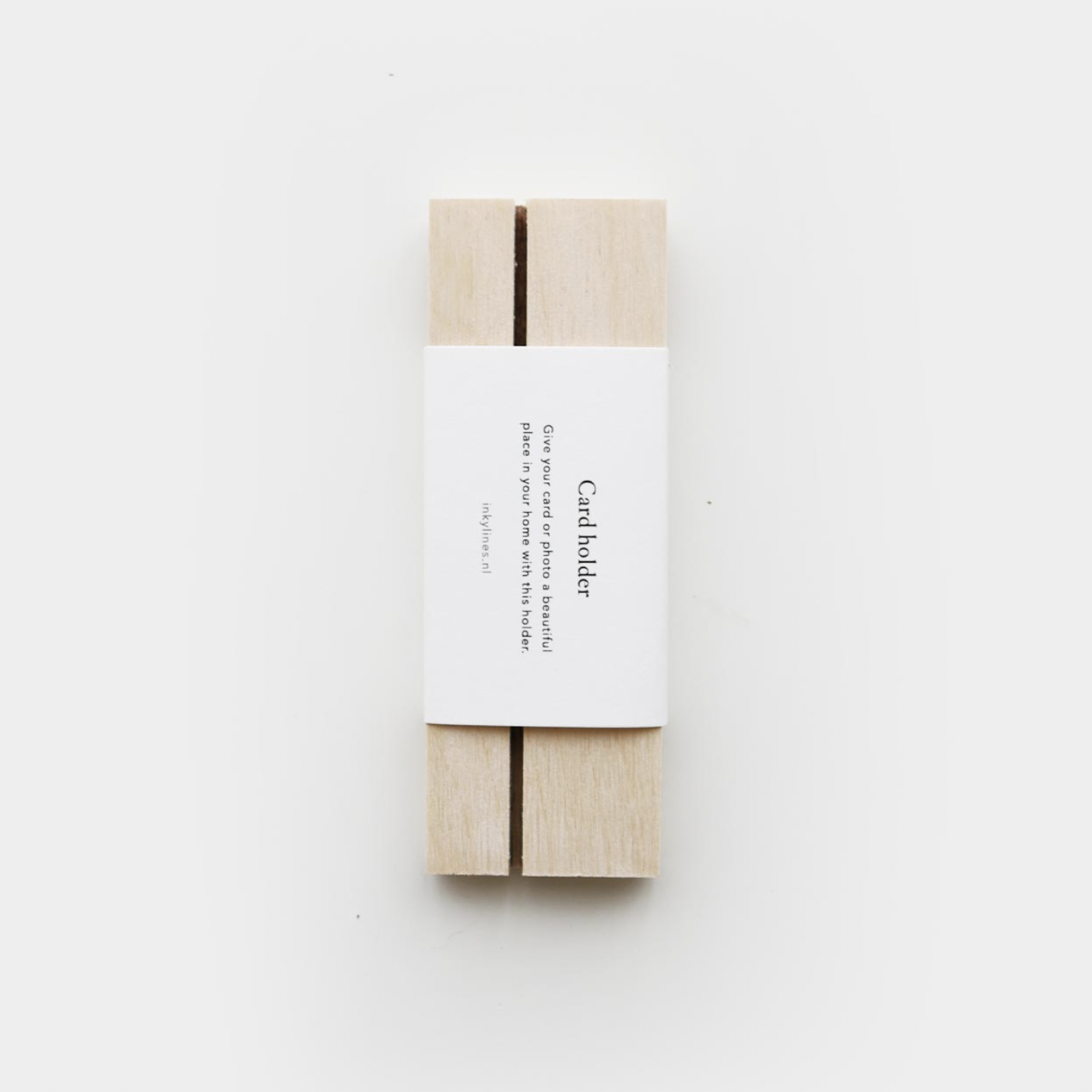 Inkylines Inkylines kaartenhouder berkenhout