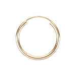 14kt geelgoud oorringen flexibel (per paar, meerdere groottes)