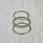 Made by Aranka Made by Aranka Ring set van 3 ringetjes zilver