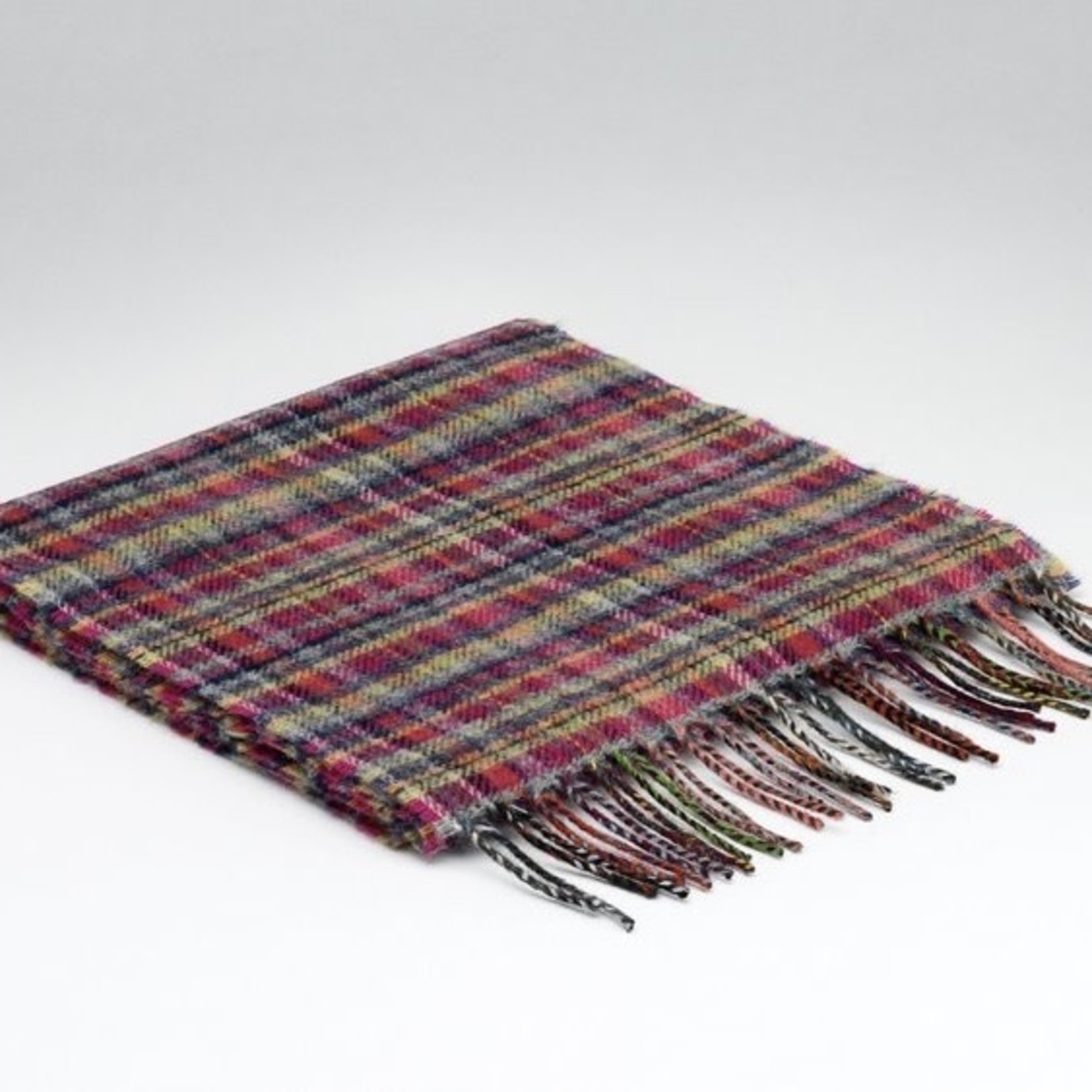 McNutt of Donegal McNutt of Donegal  lamswol sjaal Check 215 x 28 cm (meerdere kleuren)