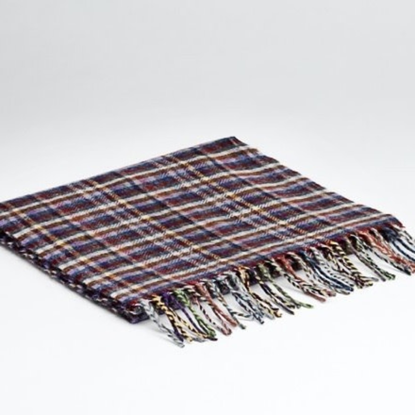 McNutt of Donegal McNutt of Donegal  lamswol sjaal Check 215 x 28 cm (meerdere kleuren)