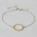 Jéh Jewels Jeh Jewels armband zilver en goldfilled cirkel