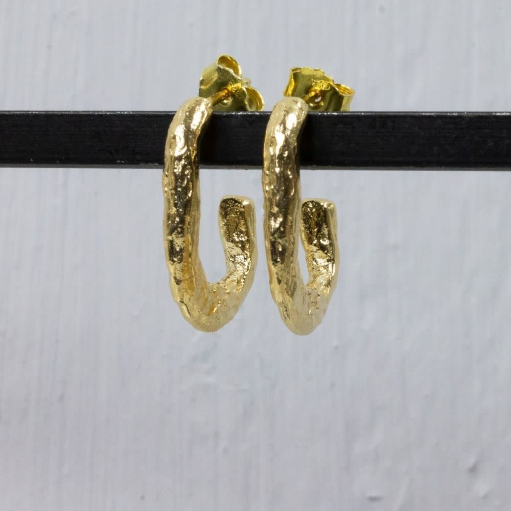 Jéh Jewels Jeh Jewels oorstekers lus groot gehamerd zilver 20731