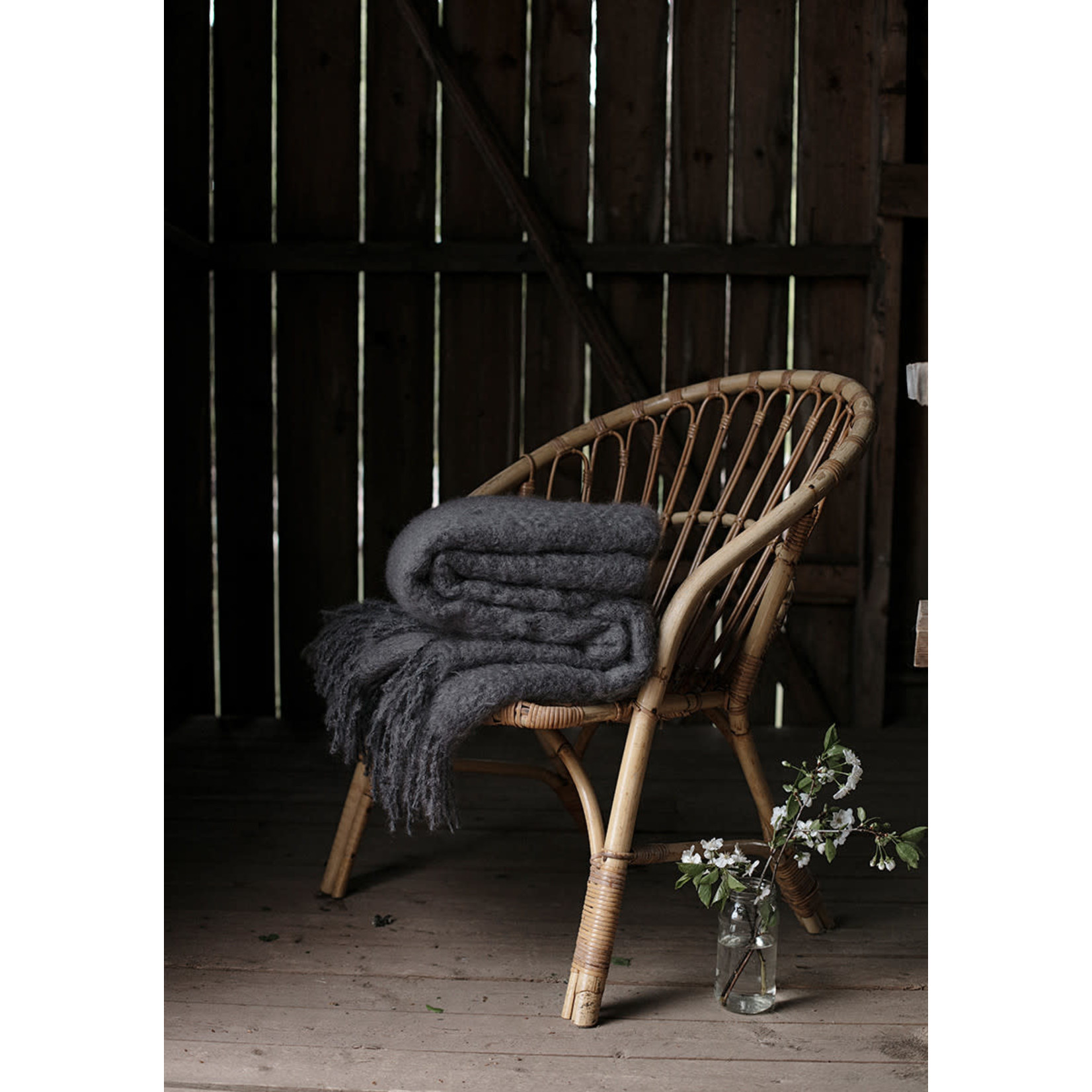 Lapuan Kankurit mohair wollen deken Saaga Uni 130 x 170 cm (meerdere kleuren)