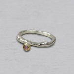 Jéh Jewels Jeh Jewels ring zilver met 9 karaat zetting en roze tourmalijn