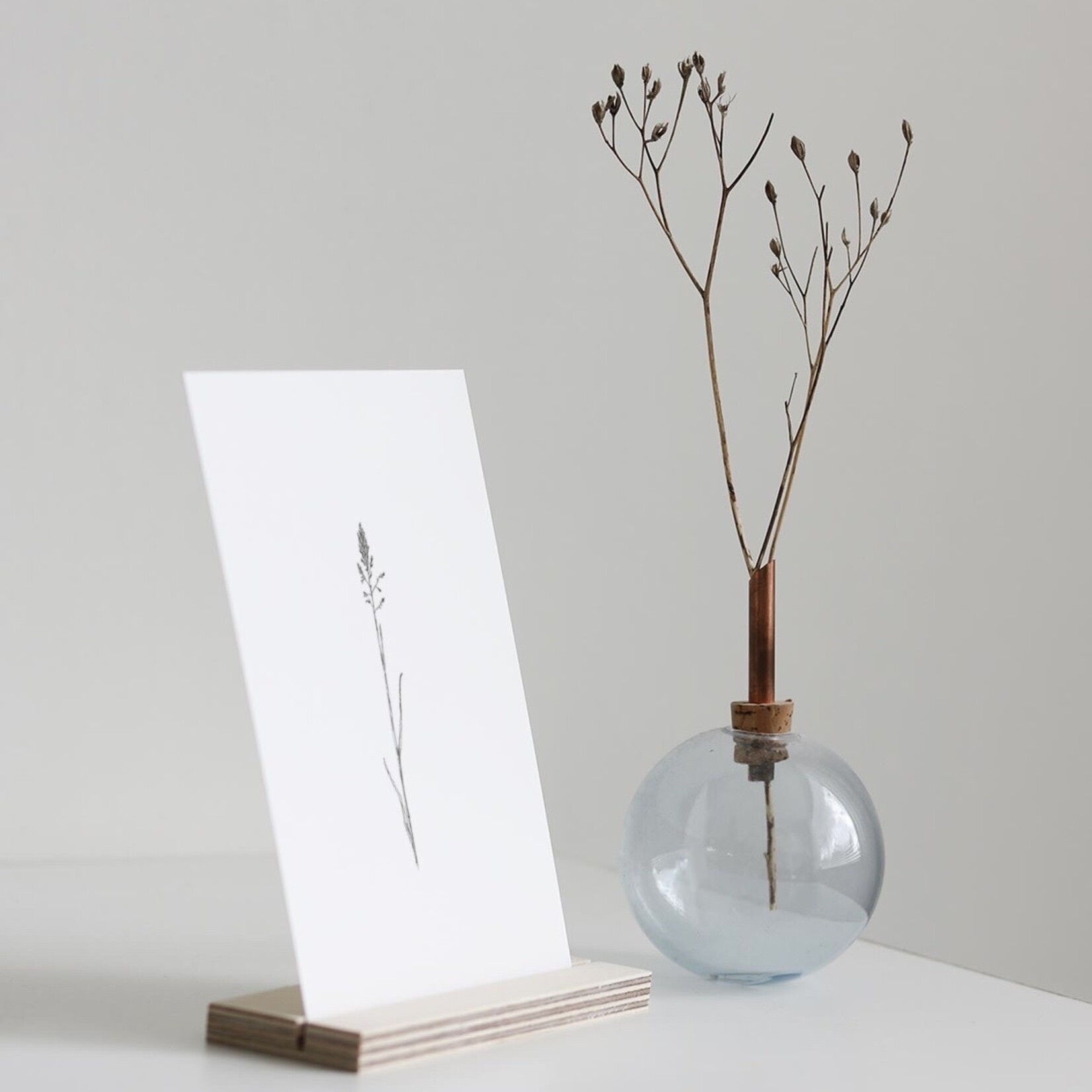 Inkylines Inkylines kaartenhouder berkenhout