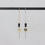 Jéh Jewels Jeh Jewels doortrek oorhangers verguld spinel 20855