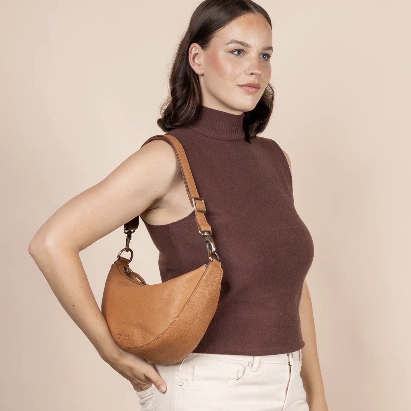 O My Bag O My Bag Leo Midi Soft Grain (cognac/black/chocolate)