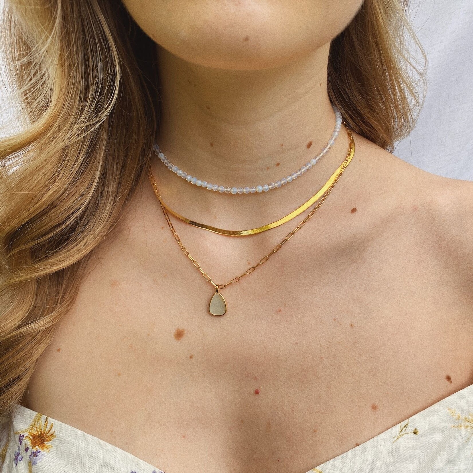 Atelier Brandlinger Brandlinger collier Madrid geelgoud verguld