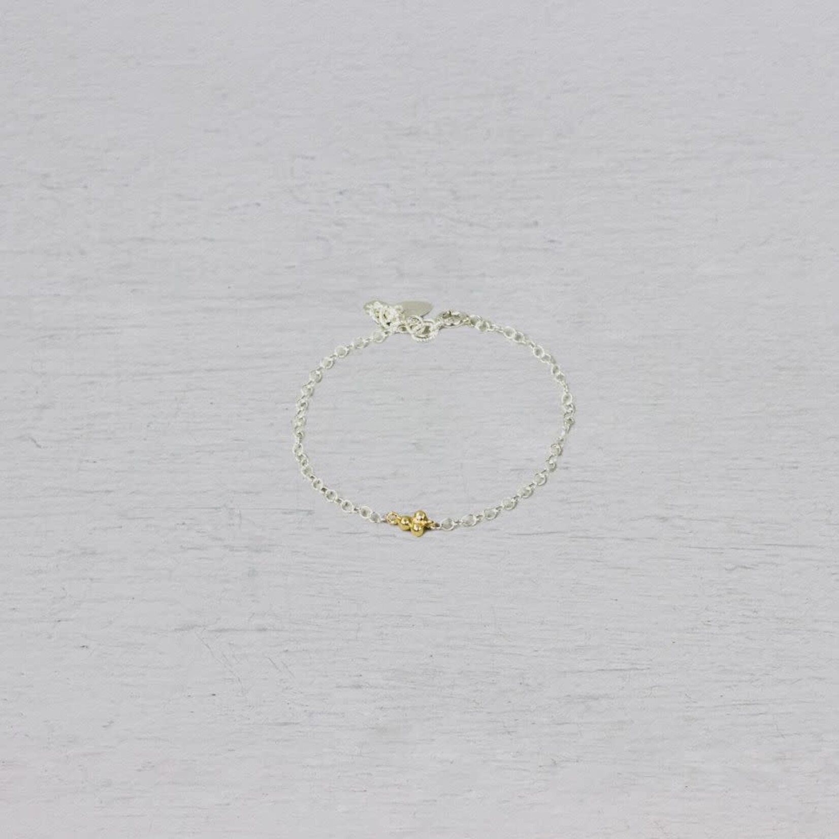 Jéh Jewels Jeh Jewels armband zilver met trosje 9 karaat 21119