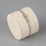 Jéh Jewels Jeh Jewels armband zilver oxy en 9 karaat ringen