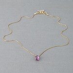 Jéh Jewels Jeh Jewels collier zilver verguld met Amethist