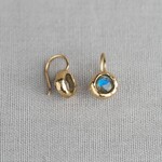 Jéh Jewels Jeh Jewels oorhanger zilver verguld met Labradoriet