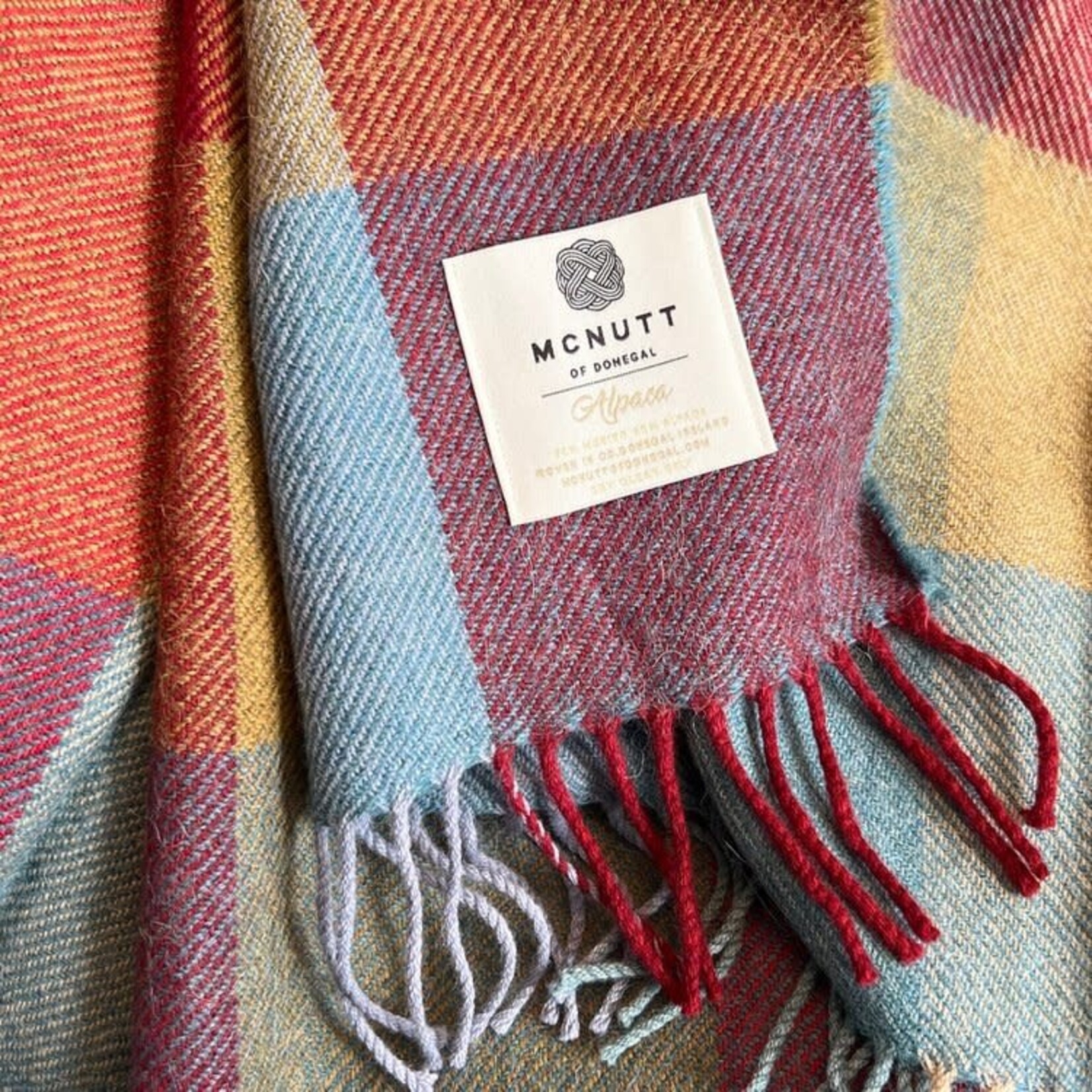 McNutt of Donegal McNutt alpaca/lamswol deken 200 x 160 cm