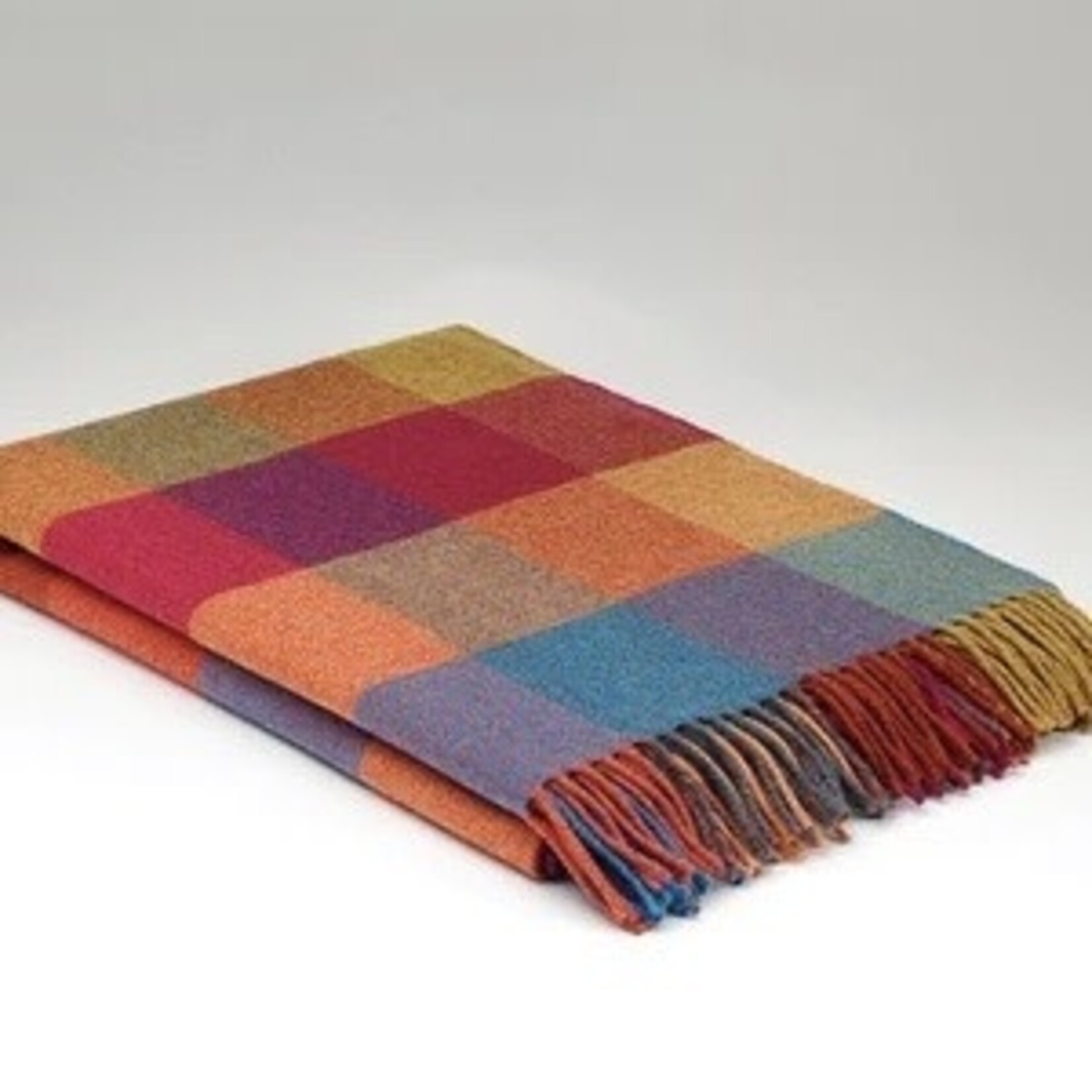 McNutt of Donegal McNutt of Donegal supersoft plaid merino lamswol 200 x 145 cm