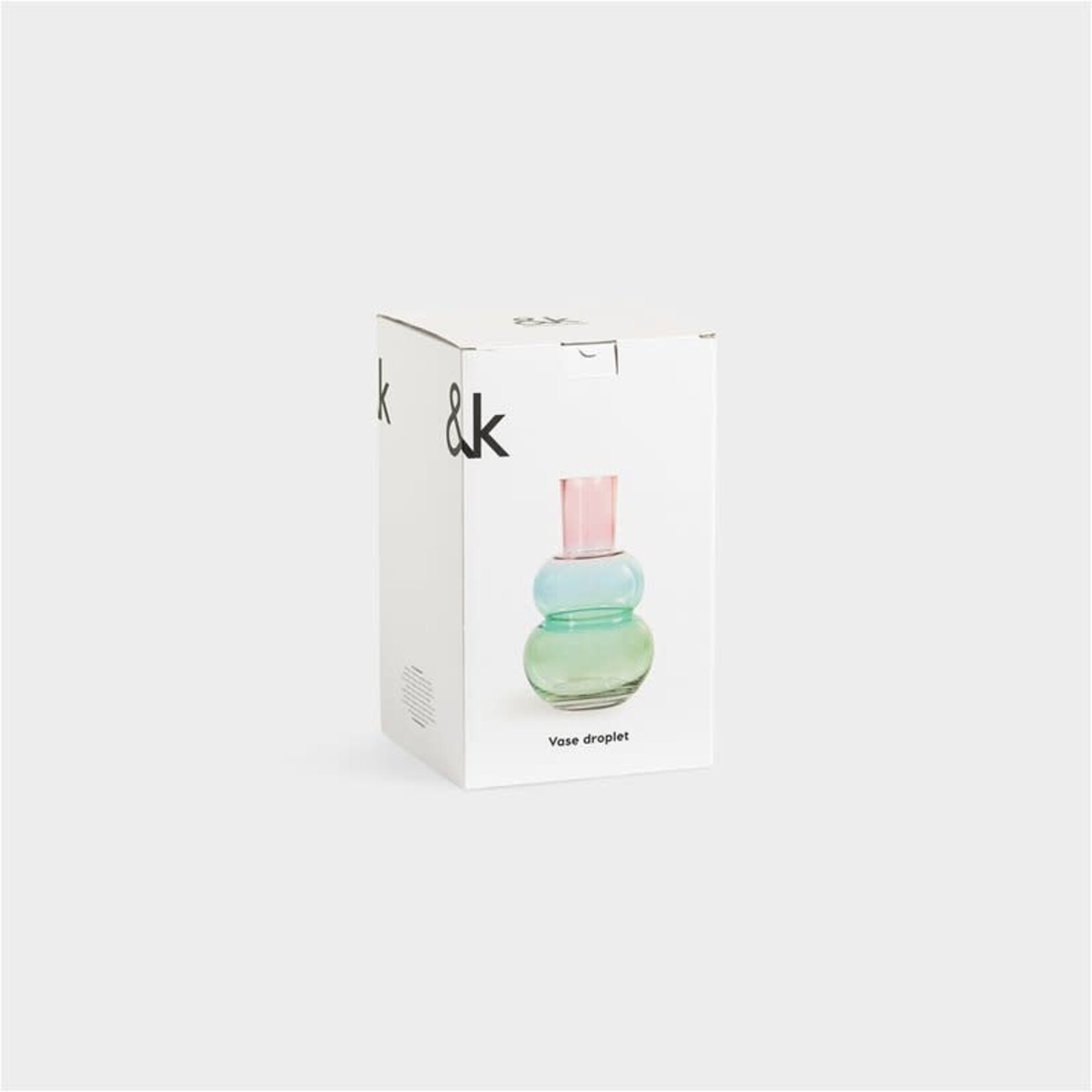 &Klevering &Klevering Vaas Droplet pink large
