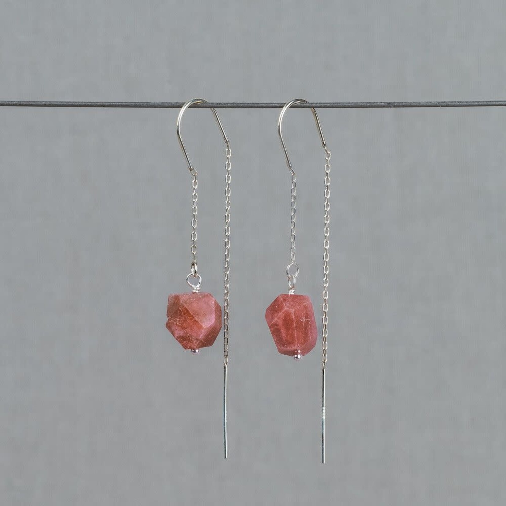 Jéh Jewels Jeh Jewels doortrek oorhangers Roze Tourmalijn 925 sterling zilver 21336