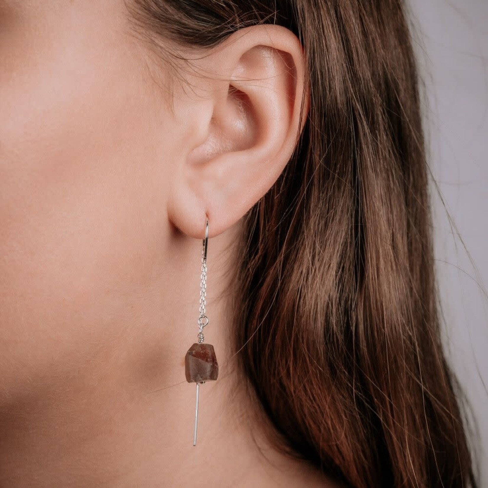 Jéh Jewels Jeh Jewels doortrek oorhangers Roze Tourmalijn 925 sterling zilver 21336