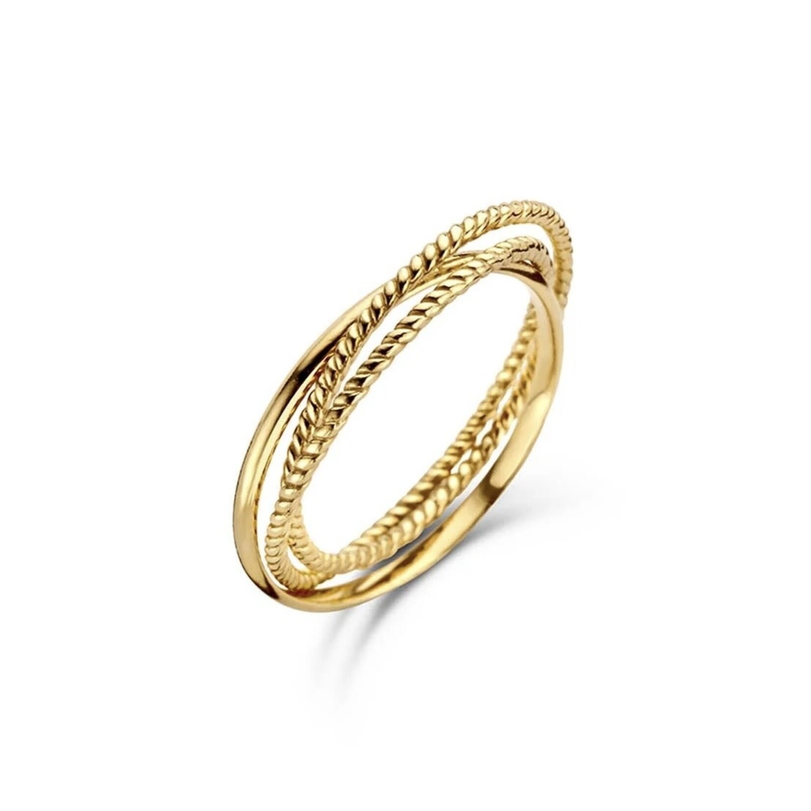 Jackie Gold Jackie Gold Majorelle Trinity Ring 14 karaat goud